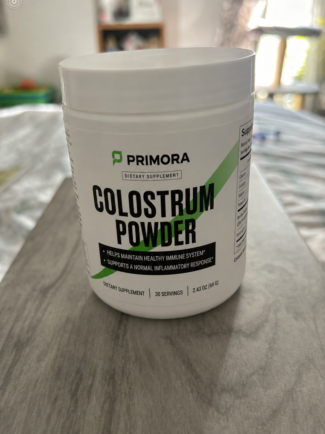 Primora Colostrum Powder tub